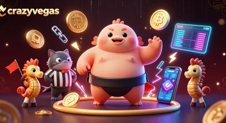 Enjoy thrilling online games at crazyvegas with a vibrant 3D underwater casino scene.